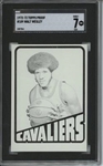 1972 Topps #109 Walt Wesley 9 card progressive proof.